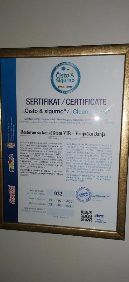Vrnjačka Banja Garni Hotel Vir المظهر الخارجي الصورة